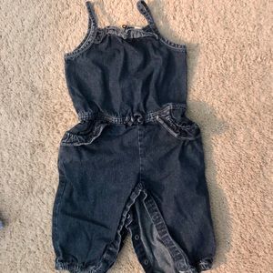 Denim romper (9 months)
